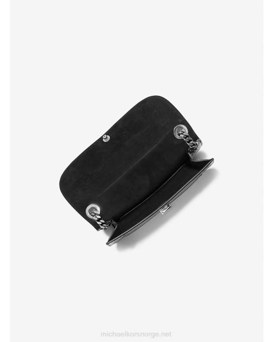 Michael Kors kolleksjon christie krokodille konvoluttveske i skinn unisex LDNL3804 svart