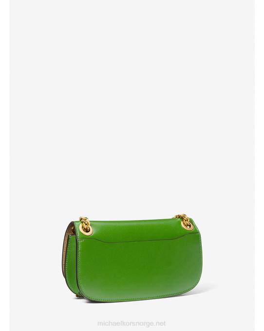 Michael Kors kolleksjon christie mini konvoluttveske i skinn unisex LDNL3785 palmegrønn