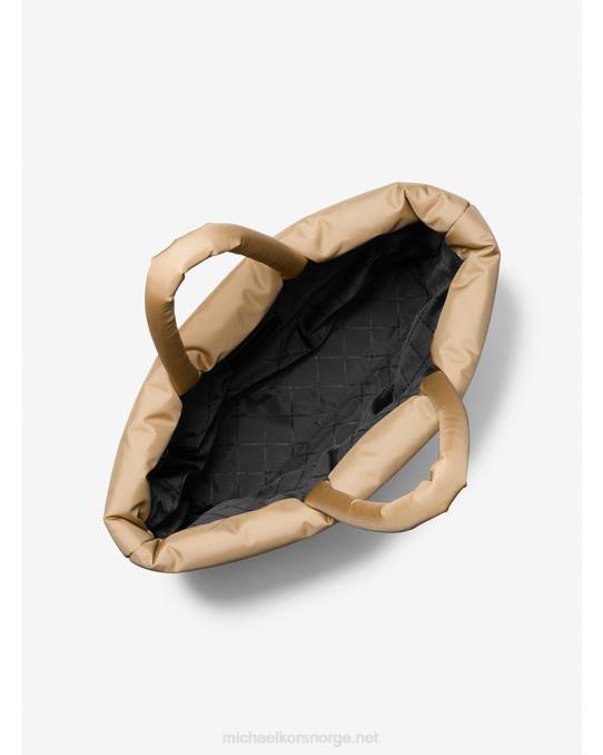 Michael Kors kent vattert resirkulert nylon veske unisex LDNL3936 kamel