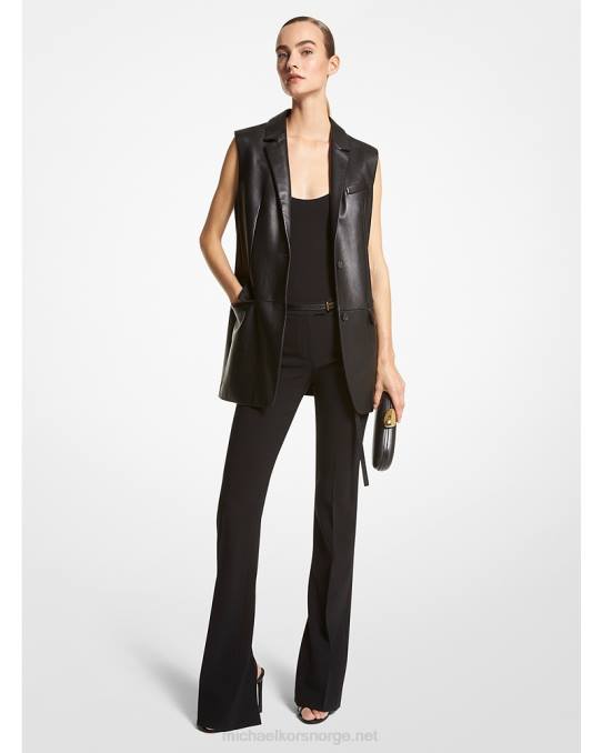 Michael Kors kolleksjon plonge skinnvest unisex LDNL3410 svart