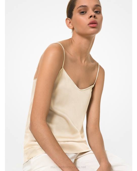 Michael Kors kolleksjon sateng charmeuse camisole unisex LDNL3745 ecru