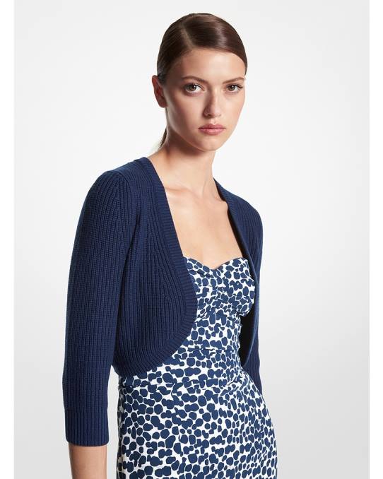 Michael Kors samling cashmere skuldertrekk unisex LDNL3565 marinen