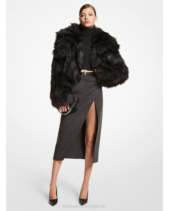 Michael Kors samling faux fox bolero unisex LDNL3651 kull