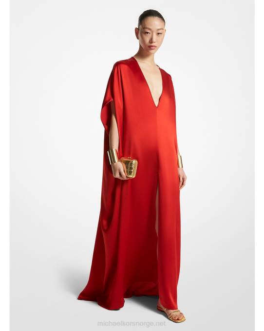 Michael Kors samling hamret sateng kaftan unisex LDNL3475 valmue