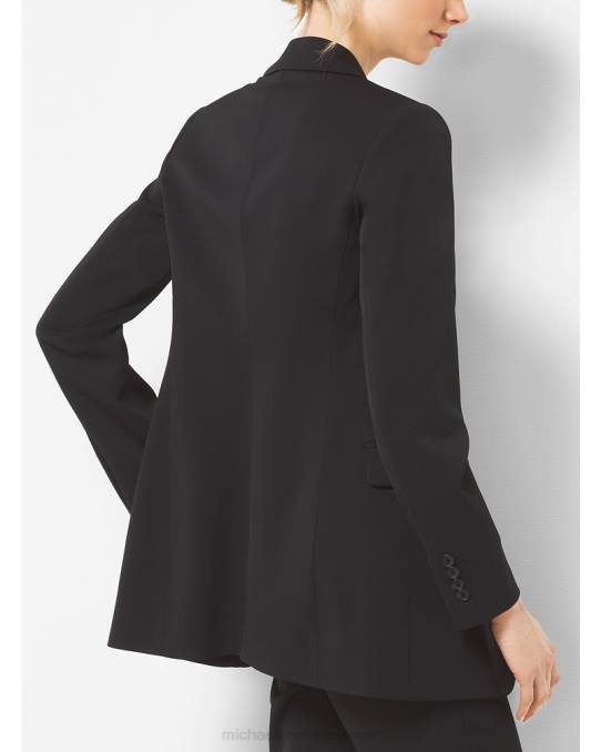 Michael Kors kolleksjon blazer i stretch-ull unisex LDNL3686 svart
