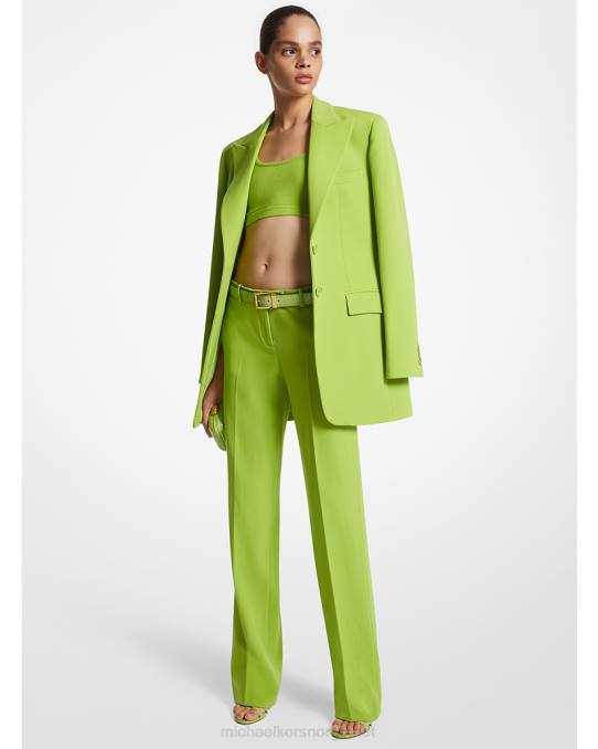 Michael Kors kolleksjon dobbel crepe boyfriend blazer unisex LDNL3526 lime