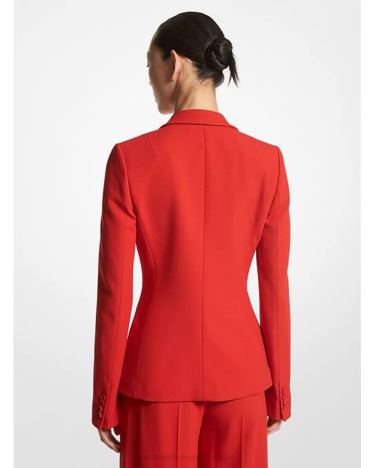 Michael Kors kolleksjon dobbel crepe sable blazer unisex LDNL3491 valmue