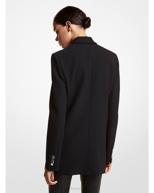Michael Kors kolleksjon ull gabardin dobbeltspent blazer unisex LDNL3601 svart