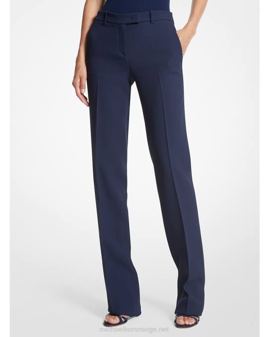 Michael Kors kolleksjon carolyn dobbel crepe sobelbukse unisex LDNL3579 marinen