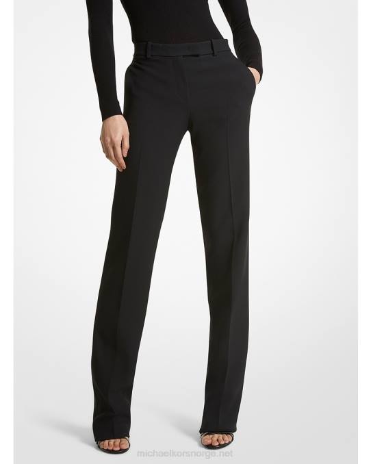 Michael Kors kolleksjon carolyn dobbel crepe sobelbukse unisex LDNL3580 svart