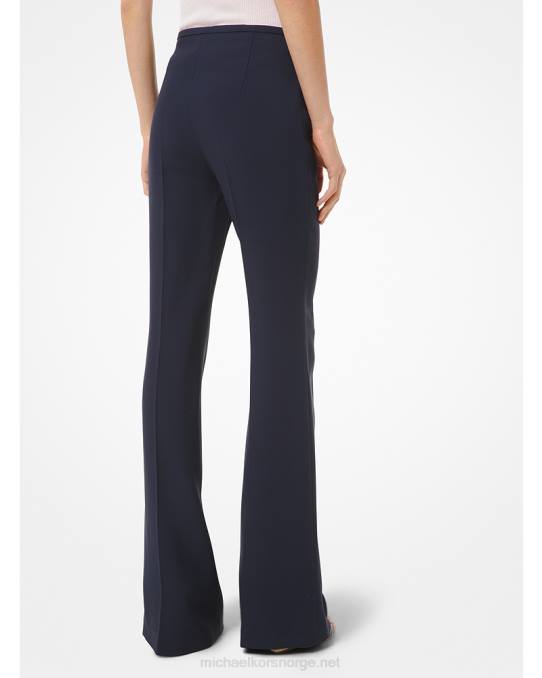 Michael Kors kolleksjon doble crepe bukser med utsving unisex LDNL3725 midnatt