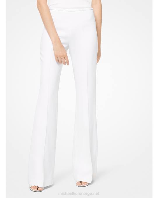 Michael Kors kolleksjon doble crepe-sable bukser unisex LDNL3718 optikk hvit