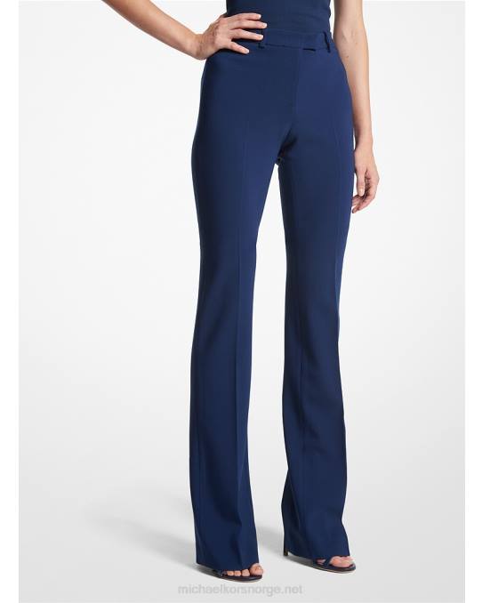 Michael Kors kolleksjon yasmeen crepe bukser med delt mansjett unisex LDNL3577 marinen