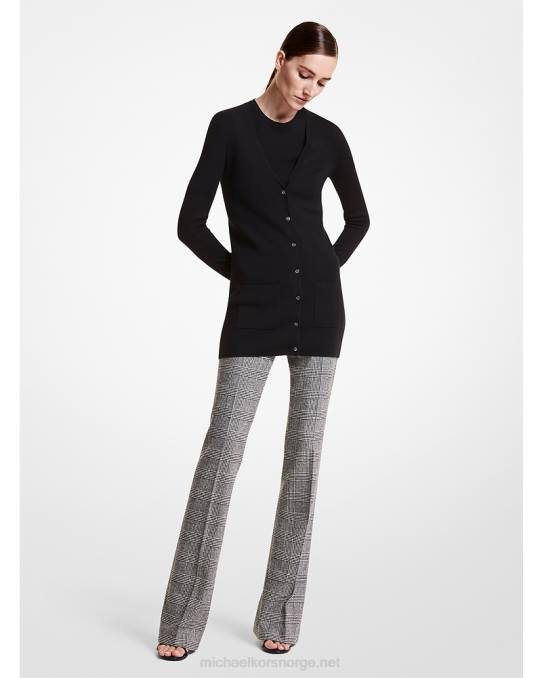 Michael Kors samling bette kashmir cardigan unisex LDNL3679 svart