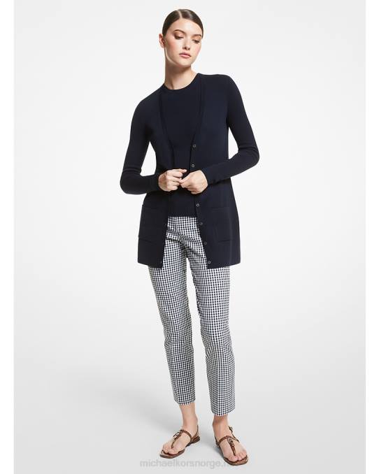Michael Kors samling bette kashmir cardigan unisex LDNL3681 midnatt
