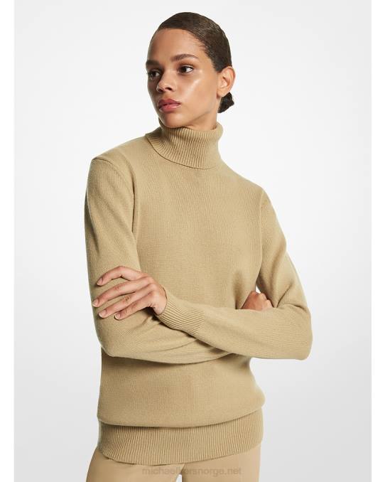 Michael Kors kolleksjon joan kashmir genser med turtleneck unisex LDNL3563 sanddyne