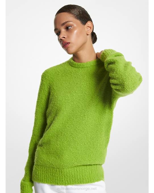 Michael Kors samling kashmir boucle genser unisex LDNL3522 lime