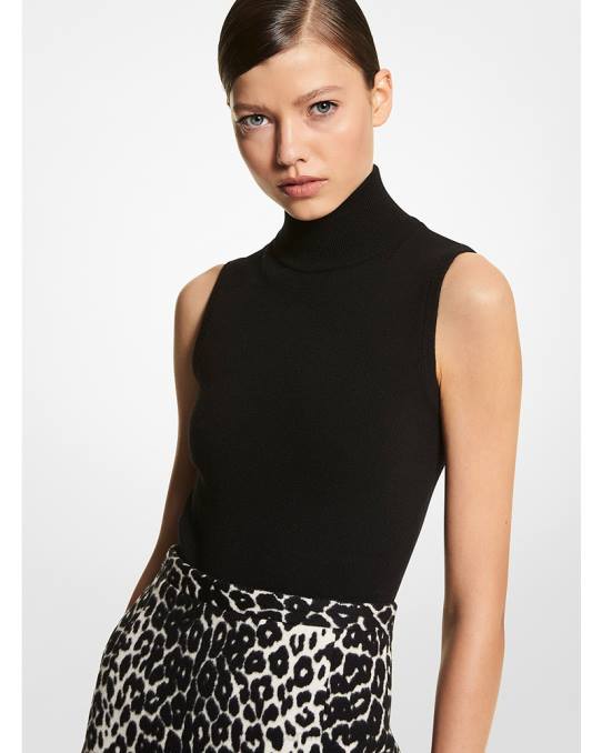 Michael Kors kolleksjon bodysuit i kashmirblanding unisex LDNL3607 svart