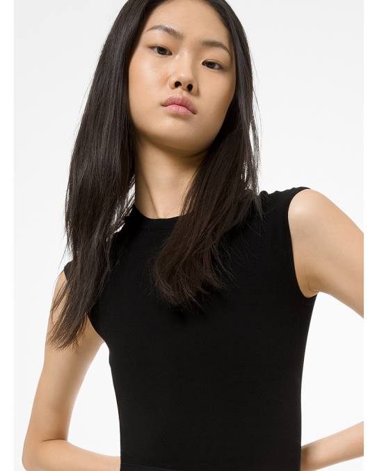 Michael Kors kolleksjon bodysuit med stretch-viskose med capsermer unisex LDNL3695 svart