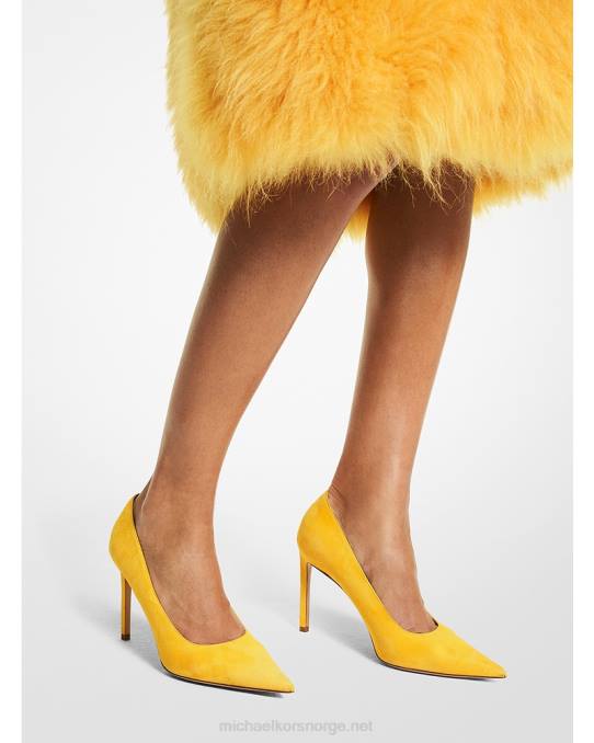 Michael Kors kolleksjon martine semsket pumpe unisex LDNL3848 fløyelsblomst