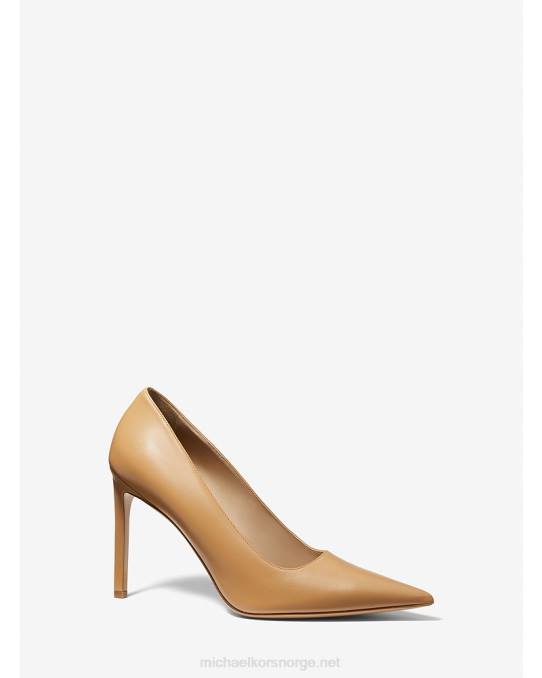 Michael Kors kolleksjon martine skinn pumpe unisex LDNL3873 kamel