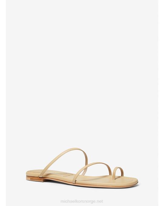 Michael Kors kolleksjon patti skinn glidesandaler unisex LDNL3826 sanddyne