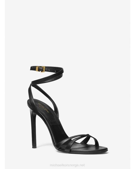 Michael Kors samling chrissy skinnsandal unisex LDNL3818 svart