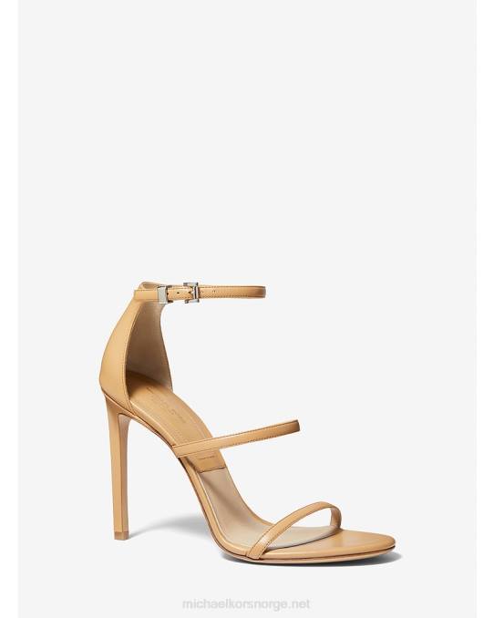 Michael Kors samling nadege skinnsandal unisex LDNL3845 kamel