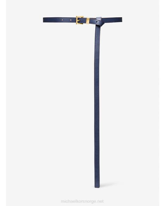 Michael Kors samling skinn buksebelte unisex LDNL3895 marinen