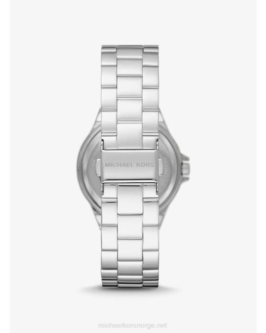 Michael Kors lennox pave logoklokke unisex LDNL4004 sølv