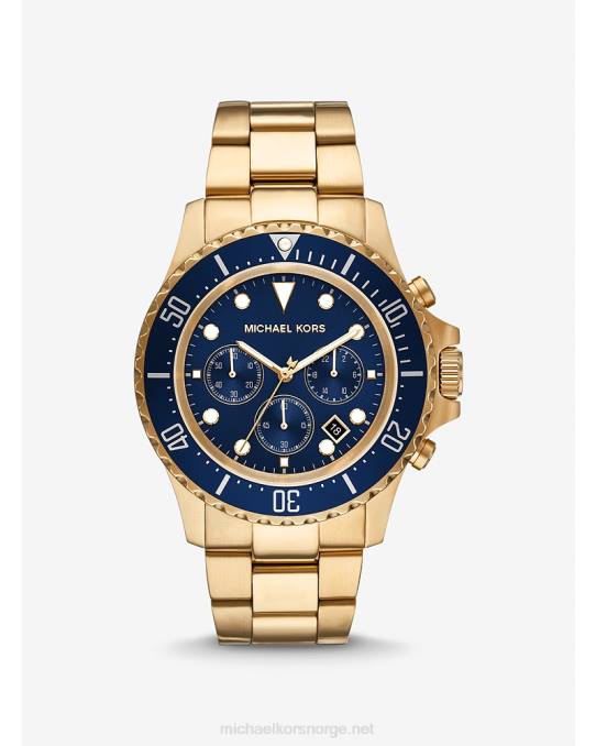 Michael Kors overdimensjonert everest klokke unisex LDNL3987 gull