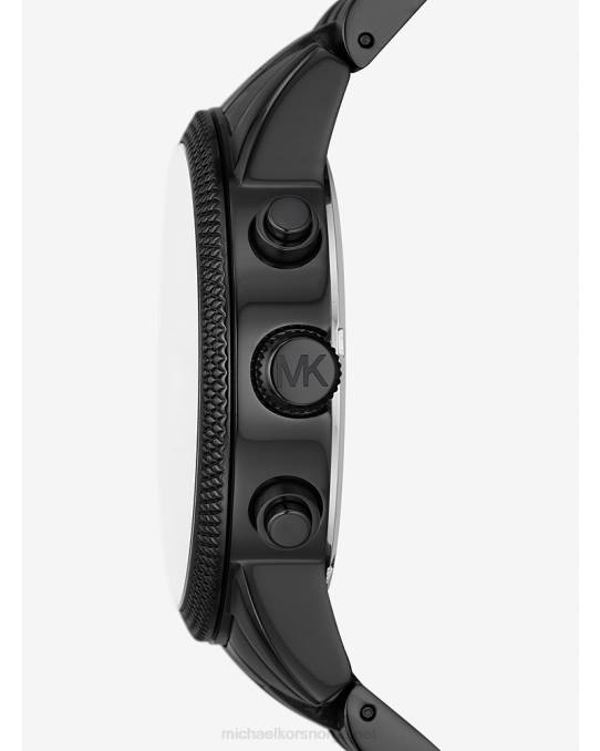 Michael Kors overdimensjonert huttonklokke unisex LDNL3977 svart