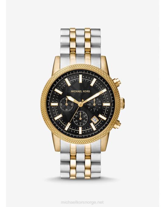 Michael Kors overdimensjonert huttonklokke unisex LDNL3978 to tone