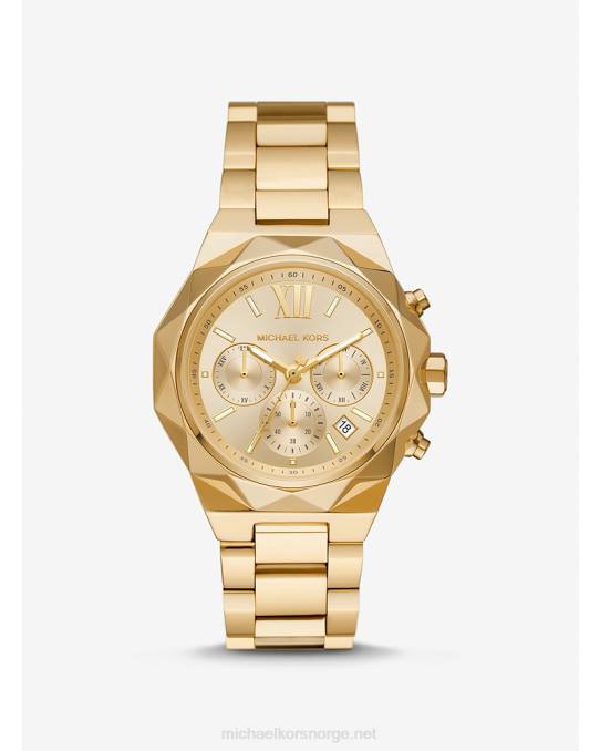 Michael Kors overdimensjonert raquel klokke unisex LDNL3981 gull