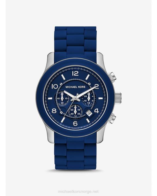 Michael Kors overdimensjonert rullebaneklokke unisex LDNL3963 marinen