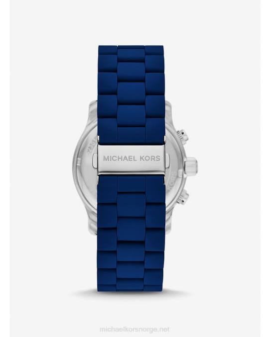 Michael Kors overdimensjonert rullebaneklokke unisex LDNL3963 marinen