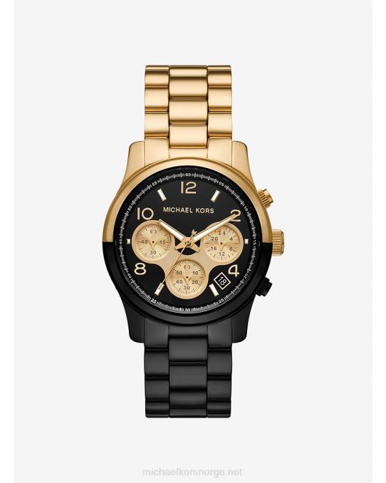 Michael Kors rullebanevakt unisex LDNL3961 svart gull