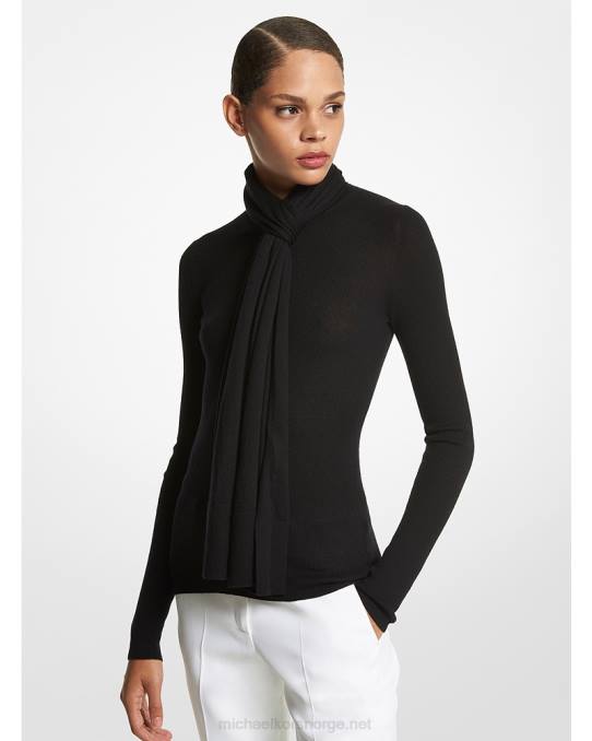 Michael Kors samling kashmir skjerf unisex LDNL3396 svart